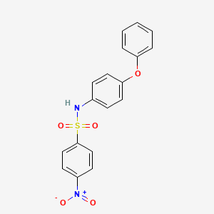 molecular formula C18H14N2O5S B3522027 4-nitro-N-(4-phenoxyphenyl)benzenesulfonamide 