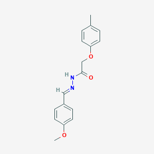 molecular formula C17H18N2O3 B352203 (E)-N'-(4-methoxybenzylidene)-2-(p-tolyloxy)acetohydrazide CAS No. 290835-19-7