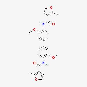 N-[2-methoxy-4-[3-methoxy-4-[(2-methylfuran-3-carbonyl)amino]phenyl]phenyl]-2-methylfuran-3-carboxamide