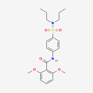 N-[4-(dipropylsulfamoyl)phenyl]-2,6-dimethoxybenzamide