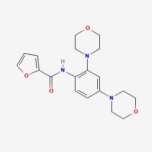 N-(2,4-di-4-morpholinylphenyl)-2-furamide