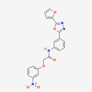 N-{3-[5-(2-furyl)-1,3,4-oxadiazol-2-yl]phenyl}-2-(3-nitrophenoxy)acetamide