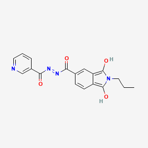 1,3-dioxo-2-propyl-N'-(3-pyridinylcarbonyl)-5-isoindolinecarbohydrazide