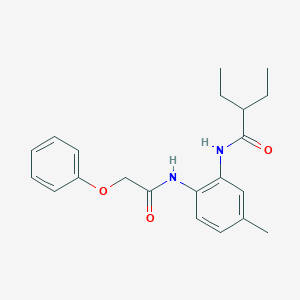 2-ethyl-N-{5-methyl-2-[(phenoxyacetyl)amino]phenyl}butanamide