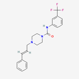 4-(3-phenyl-2-propen-1-yl)-N-[3-(trifluoromethyl)phenyl]-1-piperazinecarboxamide