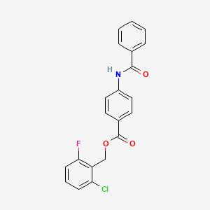 2-chloro-6-fluorobenzyl 4-(benzoylamino)benzoate