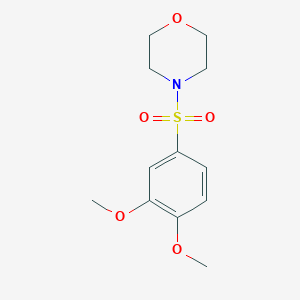 molecular formula C12H17NO5S B352219 4-[(3,4-二甲氧苯基)磺酰基]吗啉 CAS No. 313267-53-7
