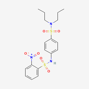 N-{4-[(DIPROPYLAMINO)SULFONYL]PHENYL}-2-NITRO-1-BENZENESULFONAMIDE