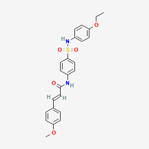 N-(4-{[(4-ethoxyphenyl)amino]sulfonyl}phenyl)-3-(4-methoxyphenyl)acrylamide