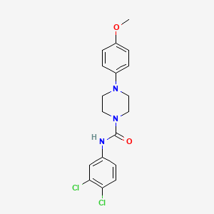 molecular formula C18H19Cl2N3O2 B3522218 N-(3,4-dichlorophenyl)-4-(4-methoxyphenyl)piperazine-1-carboxamide 