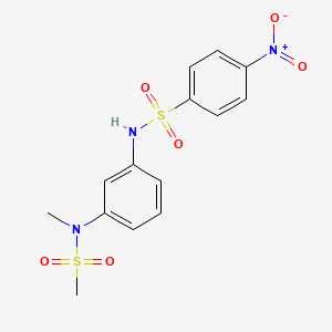 N-{3-[methyl(methylsulfonyl)amino]phenyl}-4-nitrobenzenesulfonamide