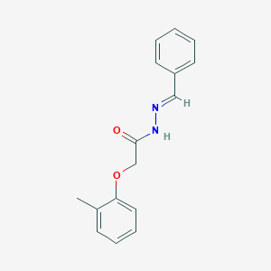 2-(2-methylphenoxy)-N'-[(E)-phenylmethylidene]acetohydrazide