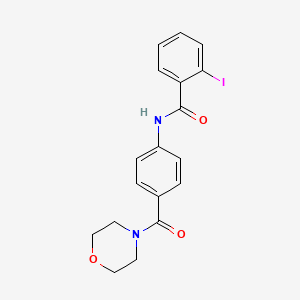 2-iodo-N-[4-(4-morpholinylcarbonyl)phenyl]benzamide