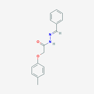molecular formula C16H16N2O2 B352226 (E)-N'-benzylidene-2-(p-tolyloxy)acetohydrazide CAS No. 92966-13-7
