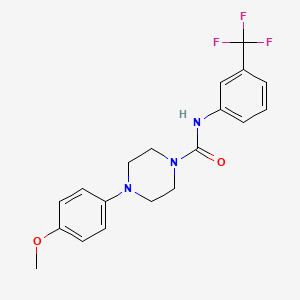 molecular formula C19H20F3N3O2 B3522261 4-(4-methoxyphenyl)-N-[3-(trifluoromethyl)phenyl]-1-piperazinecarboxamide 