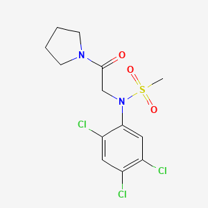 N-[2-oxo-2-(1-pyrrolidinyl)ethyl]-N-(2,4,5-trichlorophenyl)methanesulfonamide