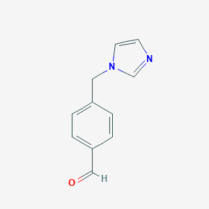 molecular formula C11H10N2O B035223 4-(1H-Imidazol-1-ylmethyl)benzaldehyde CAS No. 102432-03-1