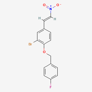 2-bromo-1-[(4-fluorobenzyl)oxy]-4-(2-nitrovinyl)benzene