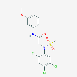 N~1~-(3-methoxyphenyl)-N~2~-(methylsulfonyl)-N~2~-(2,4,5-trichlorophenyl)glycinamide