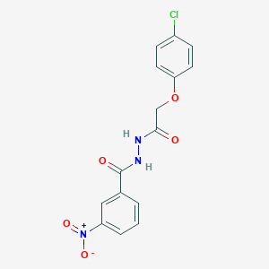 molecular formula C15H12ClN3O5 B352234 N'-[(4-chlorophenoxy)acetyl]-3-nitrobenzohydrazide CAS No. 349614-08-0