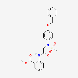 methyl 2-{[N-[4-(benzyloxy)phenyl]-N-(methylsulfonyl)glycyl]amino}benzoate