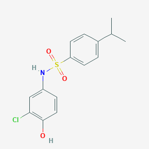 molecular formula C15H16ClNO3S B352236 N-(3-chloro-4-hydroxyphenyl)-4-isopropylbenzenesulfonamide CAS No. 301314-34-1