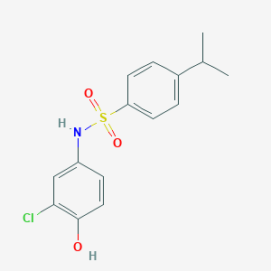 molecular formula C15H16ClNO3S B352236 N-(3-chloro-4-hydroxyphényl)-4-isopropylbenzènesulfonamide CAS No. 301314-34-1