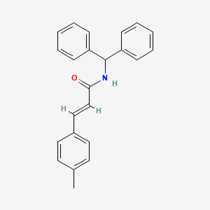 (2E)-N-(diphenylmethyl)-3-(4-methylphenyl)prop-2-enamide