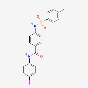 N-(4-iodophenyl)-4-{[(4-methylphenyl)sulfonyl]amino}benzamide