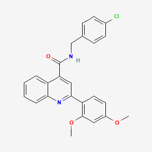 N-(4-chlorobenzyl)-2-(2,4-dimethoxyphenyl)-4-quinolinecarboxamide