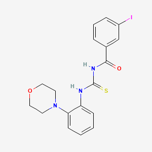 3-iodo-N-({[2-(4-morpholinyl)phenyl]amino}carbonothioyl)benzamide