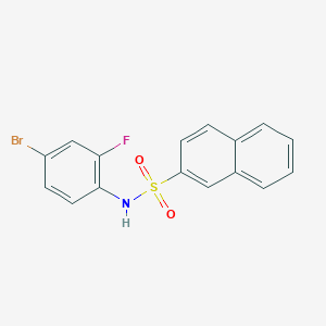 N-(4-bromo-2-fluorophenyl)naphthalene-2-sulfonamide