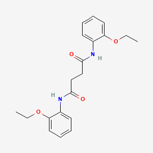 molecular formula C20H24N2O4 B3522430 NN'-BIS(2-ETHOXYPHENYL)BUTANEDIAMIDE 