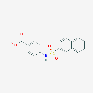 molecular formula C18H15NO4S B352244 Methyl 4-[(2-naphthylsulfonyl)amino]benzoate CAS No. 327094-25-7