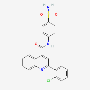 2-(2-chlorophenyl)-N-(4-sulfamoylphenyl)quinoline-4-carboxamide