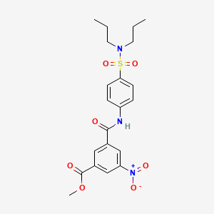 METHYL 3-({4-[(DIPROPYLAMINO)SULFONYL]ANILINO}CARBONYL)-5-NITROBENZOATE