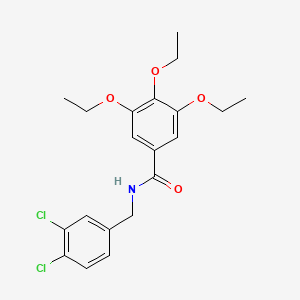 molecular formula C20H23Cl2NO4 B3522560 N-(3,4-dichlorobenzyl)-3,4,5-triethoxybenzamide 