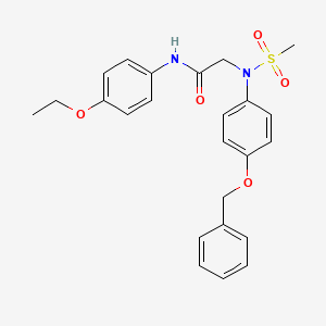 N~2~-[4-(benzyloxy)phenyl]-N~1~-(4-ethoxyphenyl)-N~2~-(methylsulfonyl)glycinamide