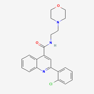 2-(2-chlorophenyl)-N-[2-(morpholin-4-yl)ethyl]quinoline-4-carboxamide