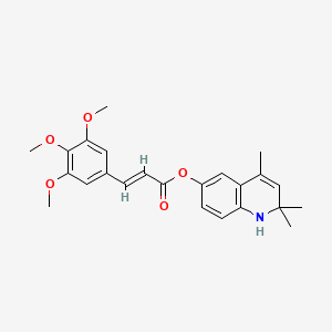 2,2,4-trimethyl-1,2-dihydroquinolin-6-yl (2E)-3-(3,4,5-trimethoxyphenyl)prop-2-enoate