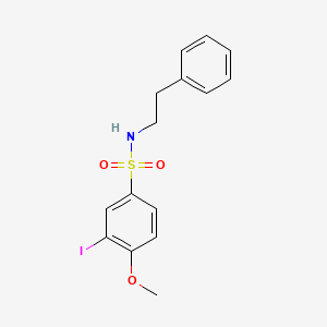 3-iodo-4-methoxy-N-(2-phenylethyl)benzenesulfonamide