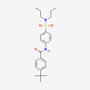 4-tert-butyl-N-[4-(dipropylsulfamoyl)phenyl]benzamide