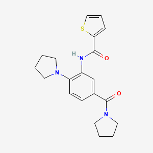 N-[5-(pyrrolidine-1-carbonyl)-2-pyrrolidin-1-ylphenyl]thiophene-2-carboxamide