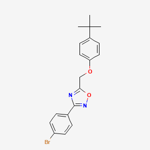 3-(4-bromophenyl)-5-[(4-tert-butylphenoxy)methyl]-1,2,4-oxadiazole