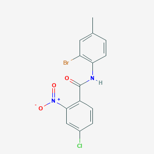 N-(2-bromo-4-methylphenyl)-4-chloro-2-nitrobenzamide