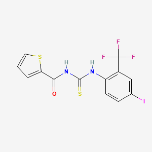 N-({[4-iodo-2-(trifluoromethyl)phenyl]amino}carbonothioyl)-2-thiophenecarboxamide