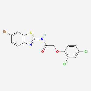 N-(6-bromo-1,3-benzothiazol-2-yl)-2-(2,4-dichlorophenoxy)acetamide