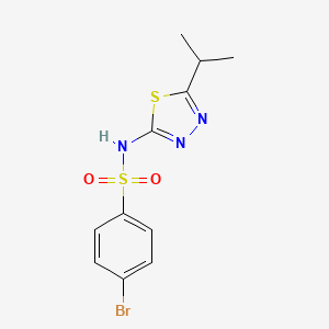 4-BROMO-N-(5-ISOPROPYL-1,3,4-THIADIAZOL-2-YL)-1-BENZENESULFONAMIDE