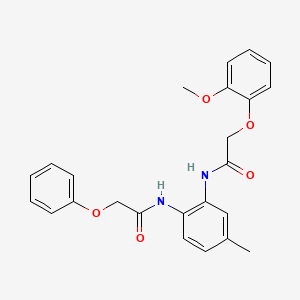 2-(2-methoxyphenoxy)-N-{5-methyl-2-[(phenoxyacetyl)amino]phenyl}acetamide