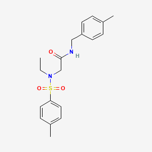 molecular formula C19H24N2O3S B3522863 N~2~-ethyl-N-(4-methylbenzyl)-N~2~-[(4-methylphenyl)sulfonyl]glycinamide 